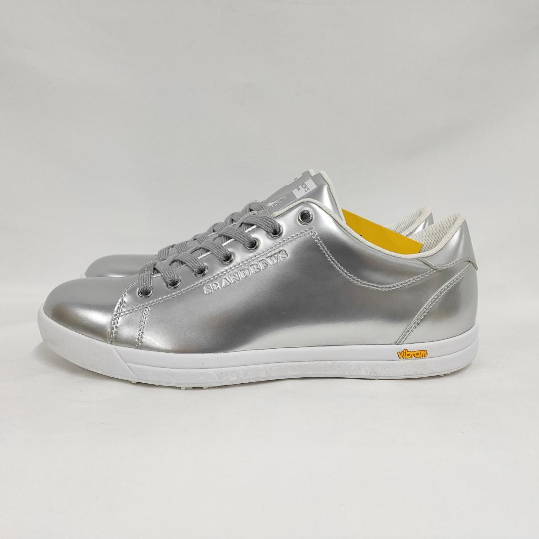 ○★新品未使用 セントアンドリュース ビブラム ゴルフシューズ シルバー26.5