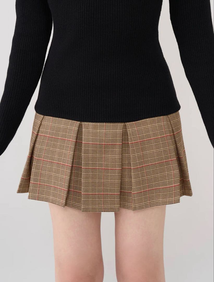 ダーリッチ Darich ポイントチェックニットミニワンピース