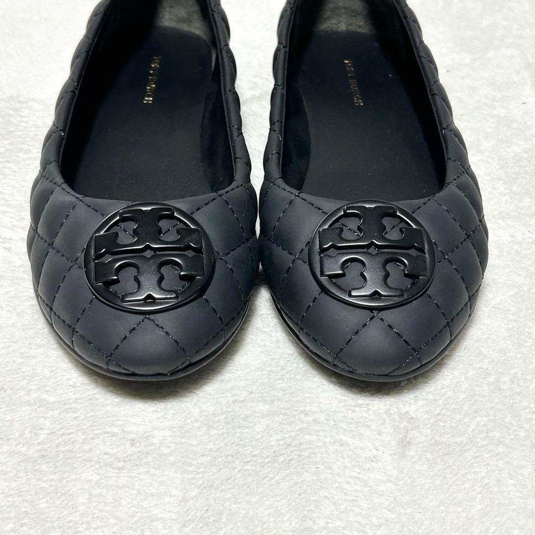 極美品✨Tory Burch キルティング フラットシューズ ブラック 23.5
