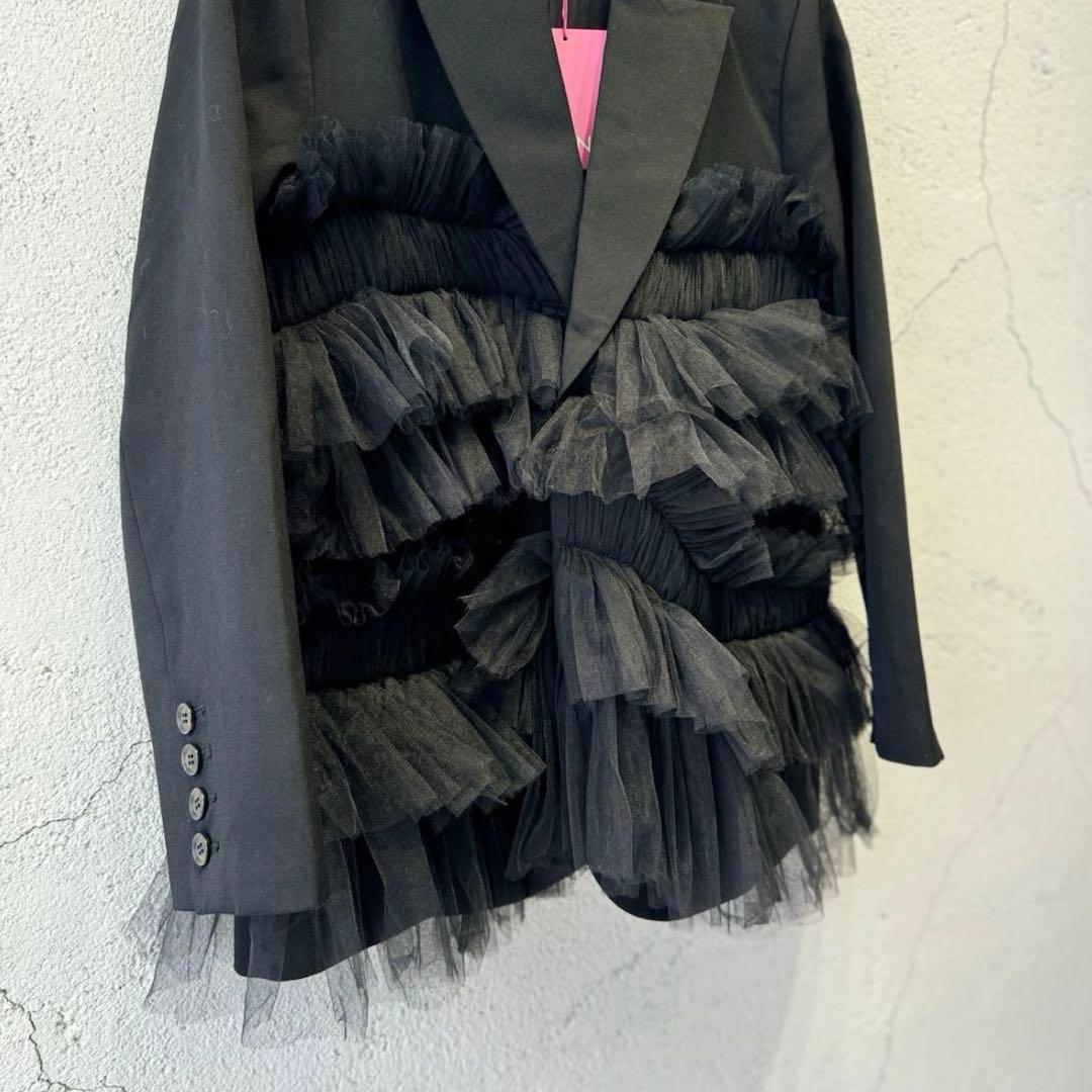 VIVIANO 24AW Gathered Tulle Blazer ジャケット