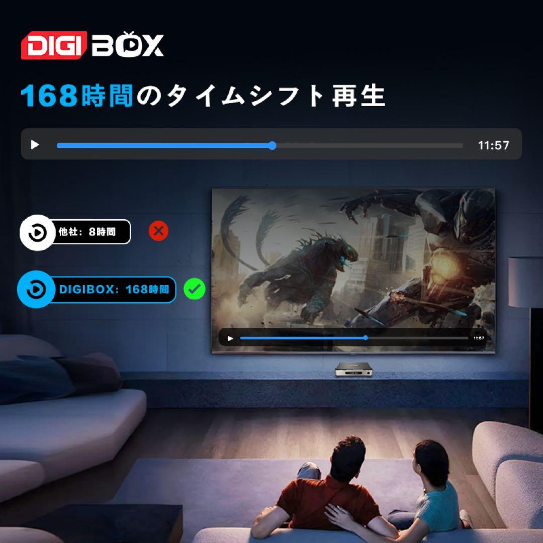 DIGIBOX D6 MAX8K対応 千兆LAN USB×4 168時間見逃し
