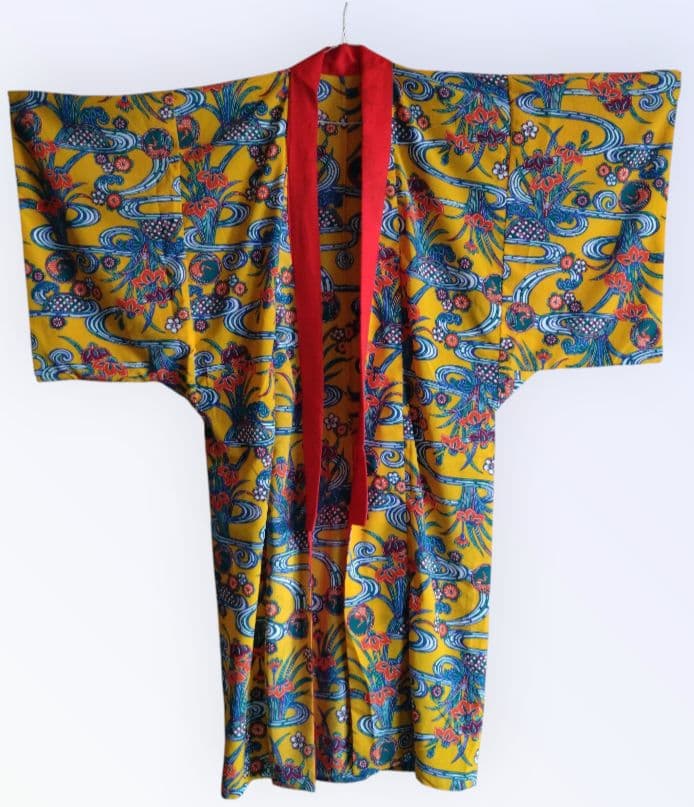 **sa-さん**①紅型模様　着物（裏地なし）　琉球舞踊　沖縄　民謡