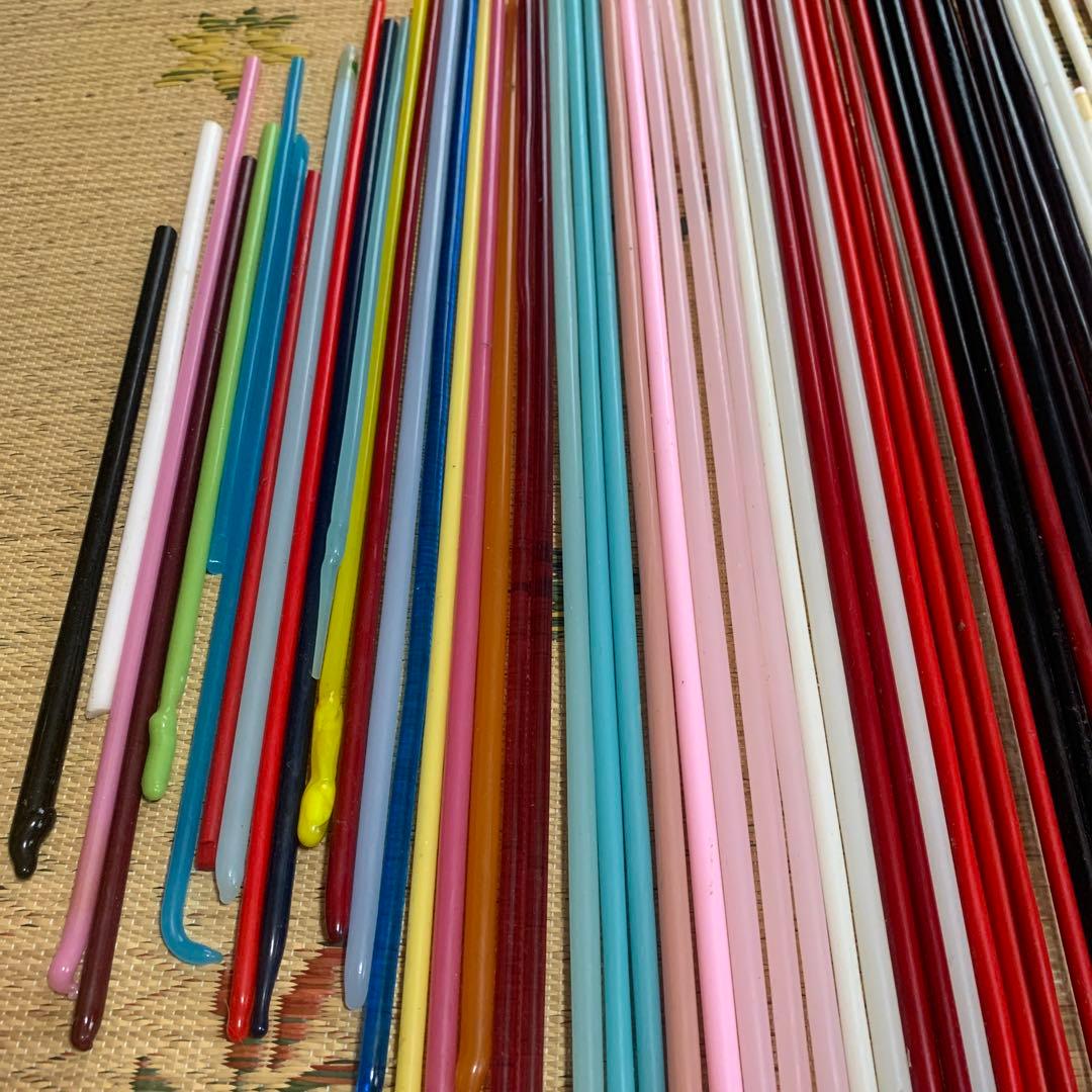 キナリガラス　佐竹ガラス　トンボ玉　ガラス棒まとめ売り