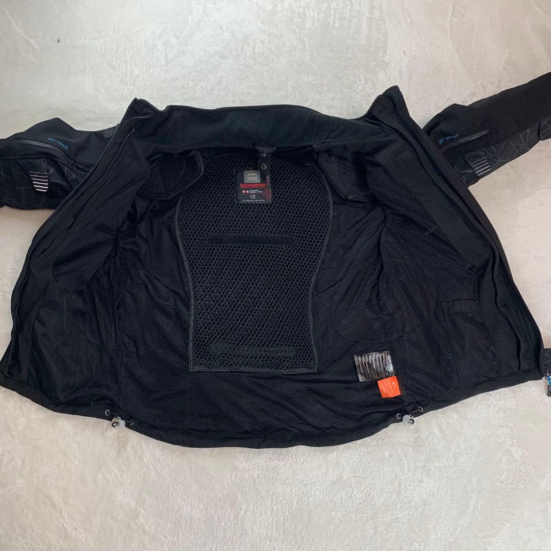 美品　コミネ バイク用 プロテクトソフトシェルウィンターパーカ-イフ Lサイズ