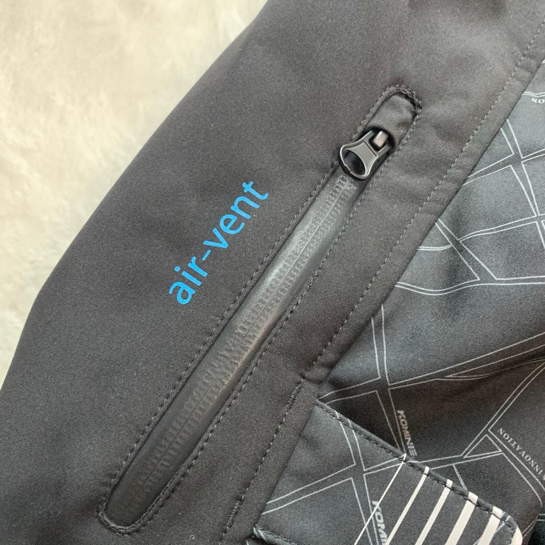 美品　コミネ バイク用 プロテクトソフトシェルウィンターパーカ-イフ Lサイズ