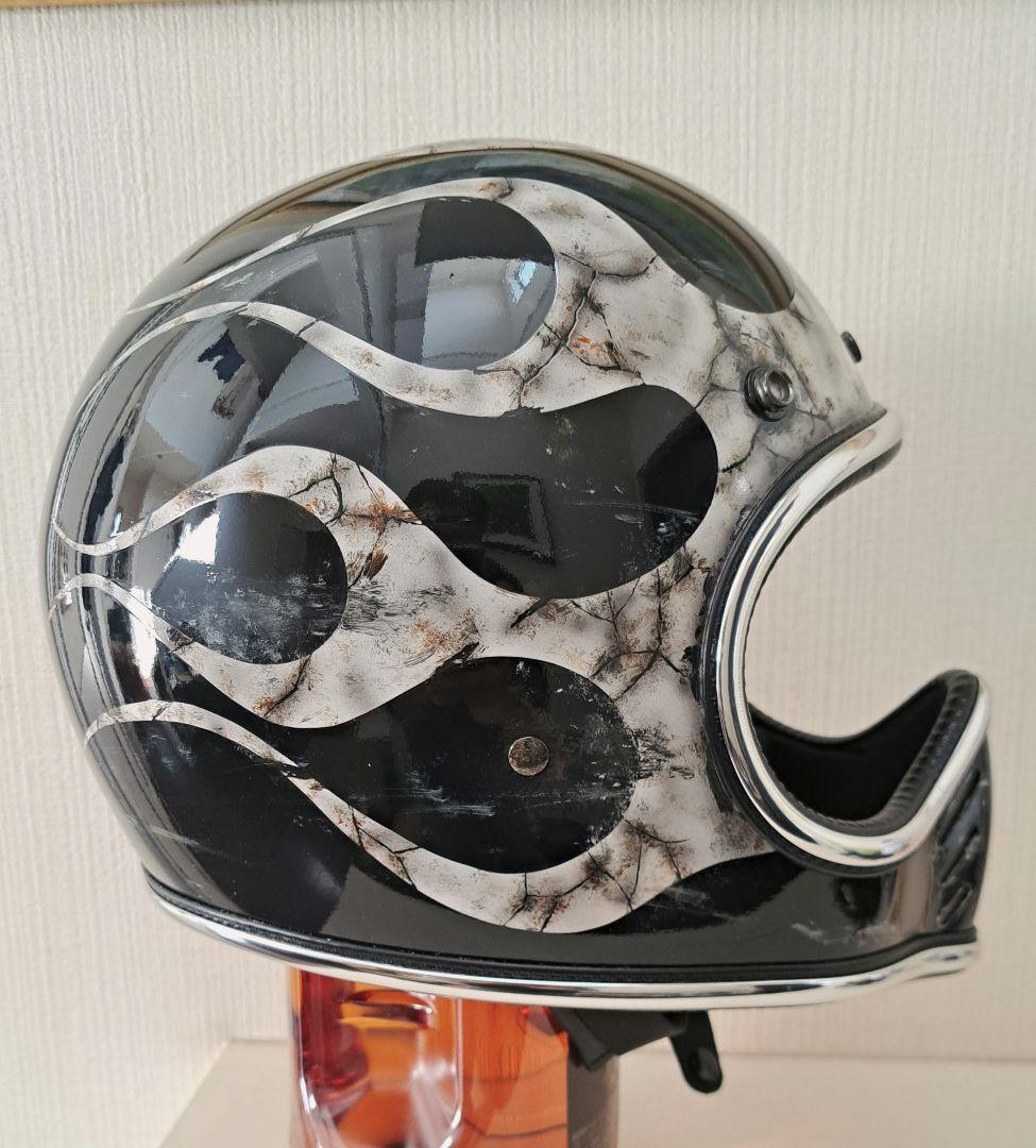 MTXタイプヘルメット　フレイムスエイジング塗装　小帽体