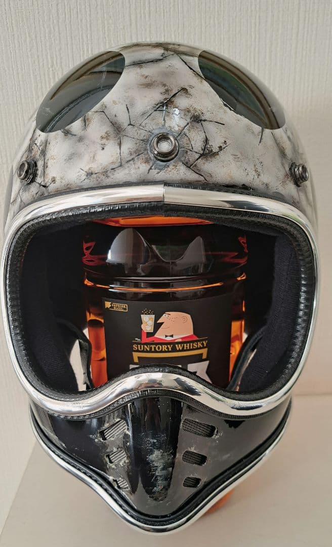 MTXタイプヘルメット　フレイムスエイジング塗装　小帽体