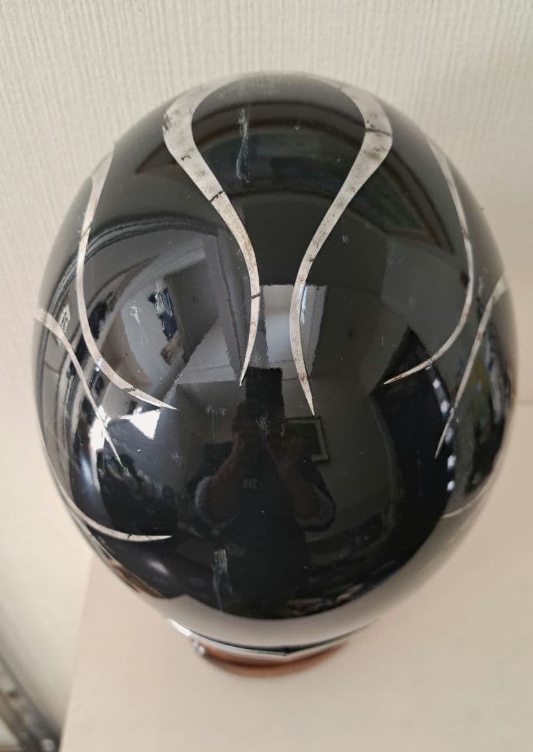MTXタイプヘルメット　フレイムスエイジング塗装　小帽体