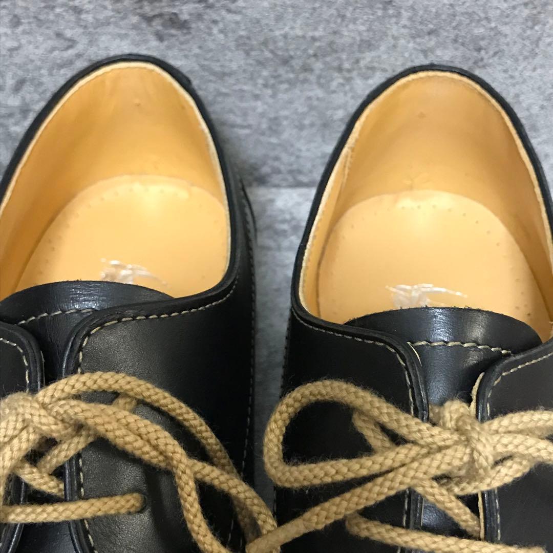 【未使用】バーバリー ロンドン モカシン レザーシューズ 25.5cm ブラック