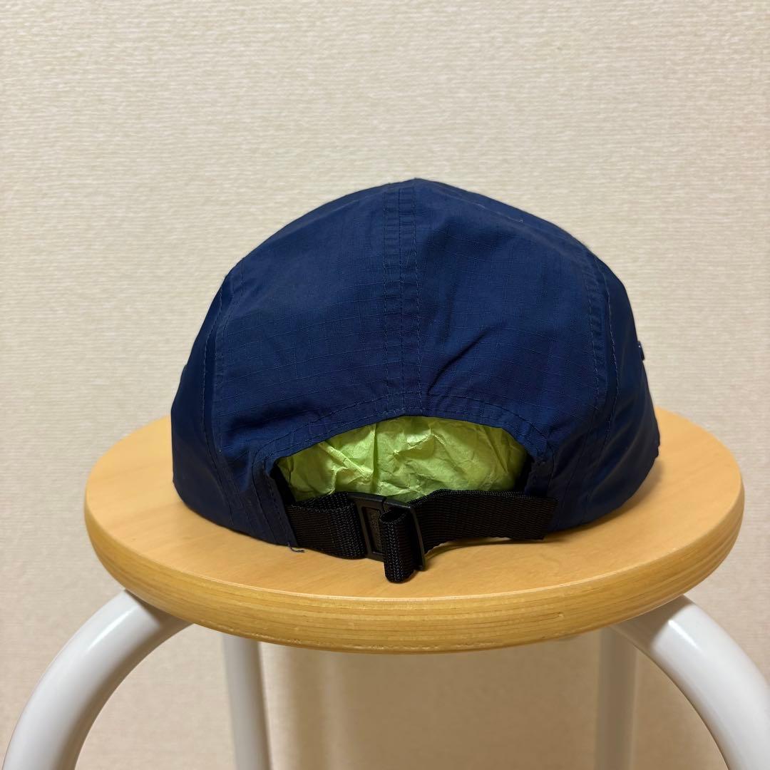 シュプリーム　格子柄　チェック柄　ジェットキャップ　キャンプキャップ　ネイビー