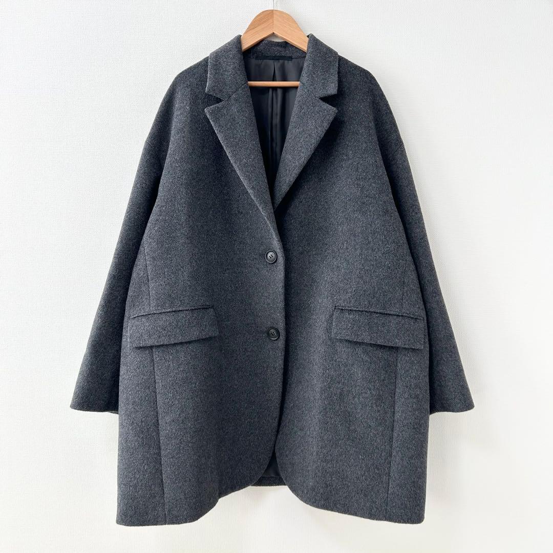美品✨AP STUDIO オーバーサイズジャケットコート グレー　38