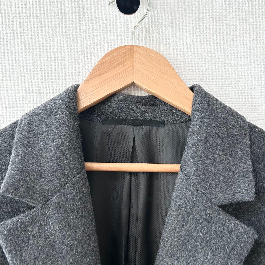 美品✨AP STUDIO オーバーサイズジャケットコート グレー　38