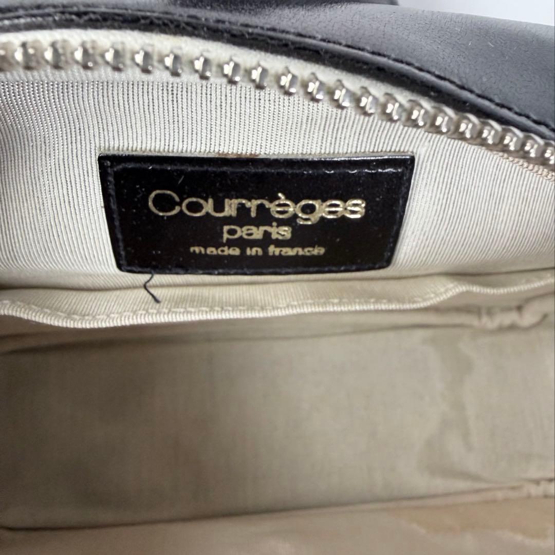 【フランス製】クレージュショルダーエナメルヴィンテージy2kブラック