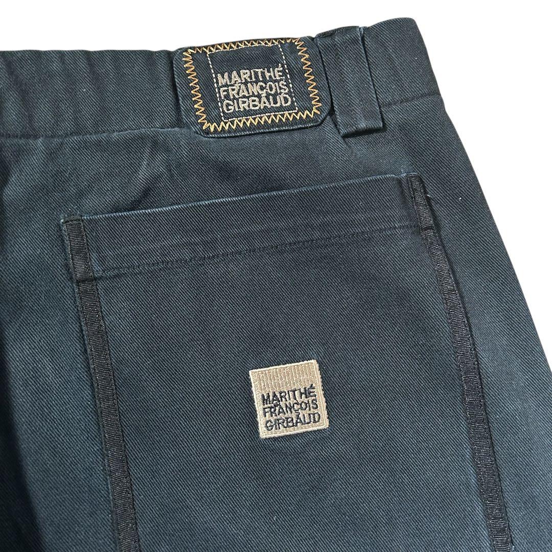 MARITHE FRANCIOS GIRBAUD シャトルパンツ W42 黒