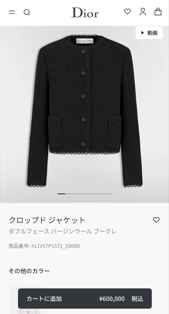 ディオールジャケット♡ほぼ未使用9-11号