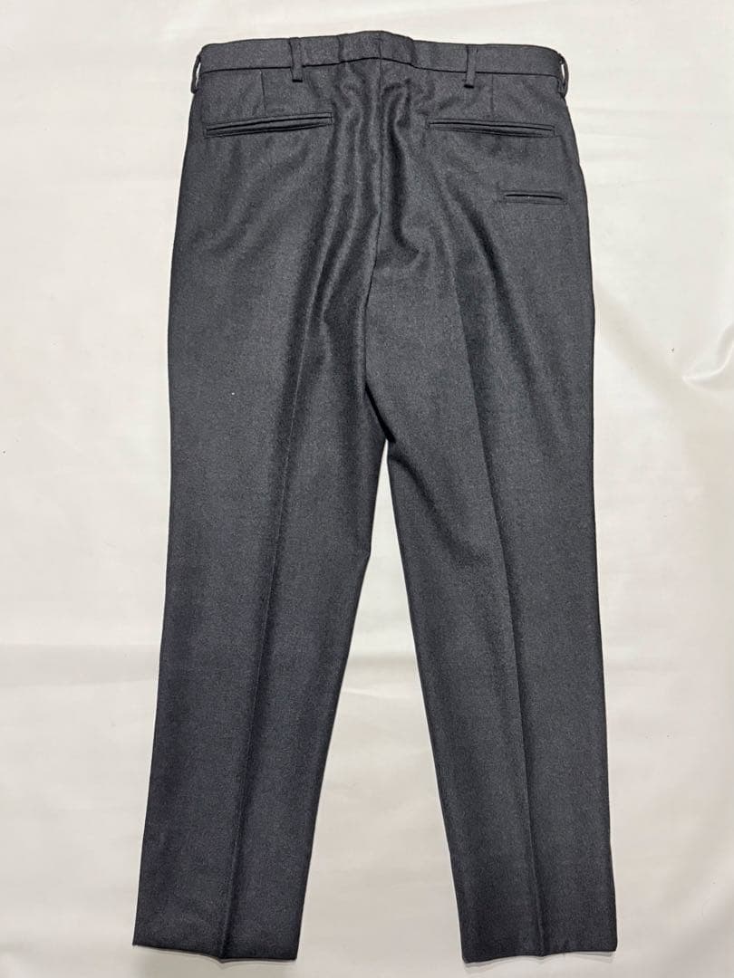 GERMANO ジェルマーノ ウールフランネル1プリーツパンツ 46