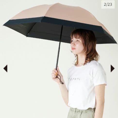 【クータン】サンバリア100　折りたたみ日傘 ３段折　ピンク