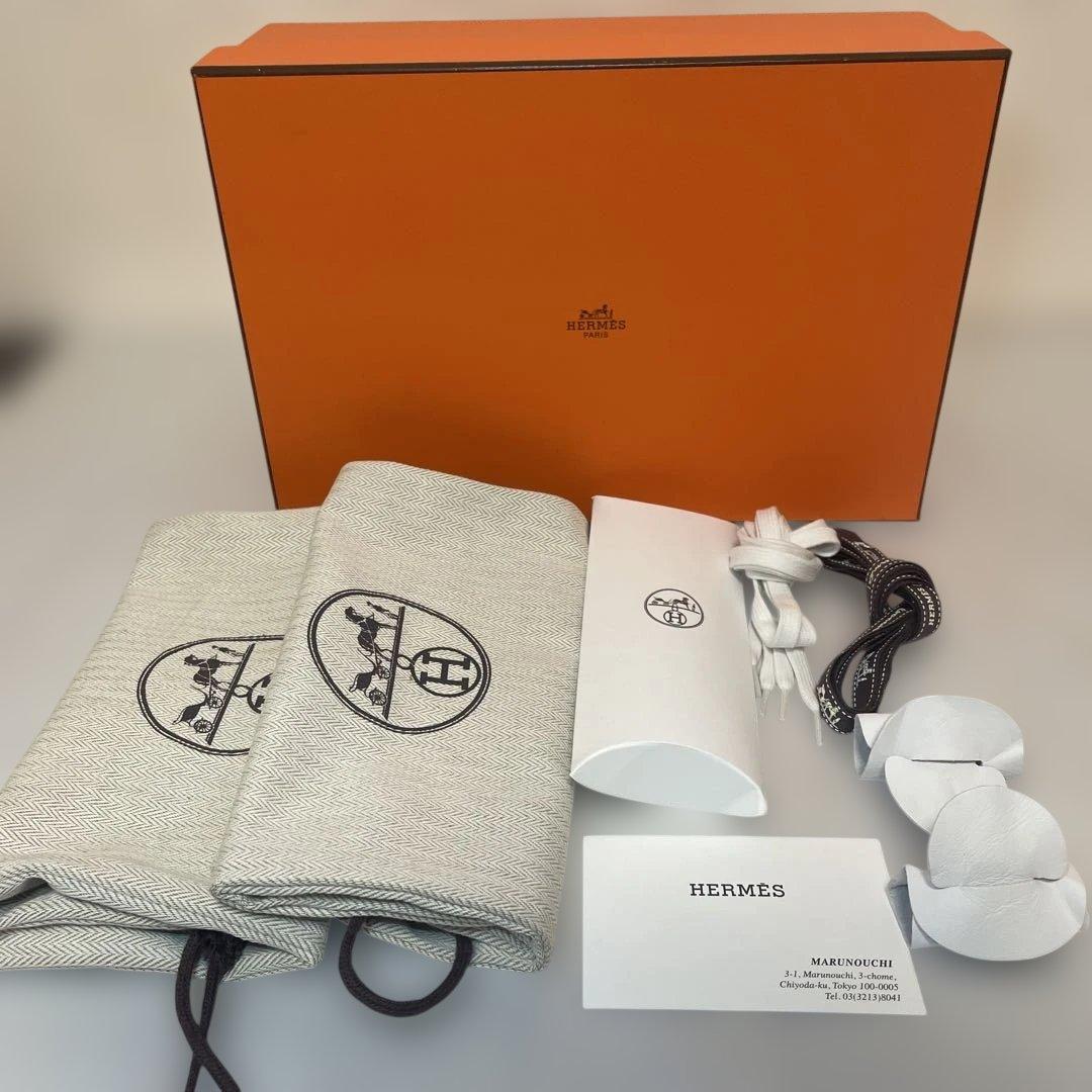 ☆HERMES☆デイ　ピンクゴールドケリーバックルスニーカーサイズ37.5