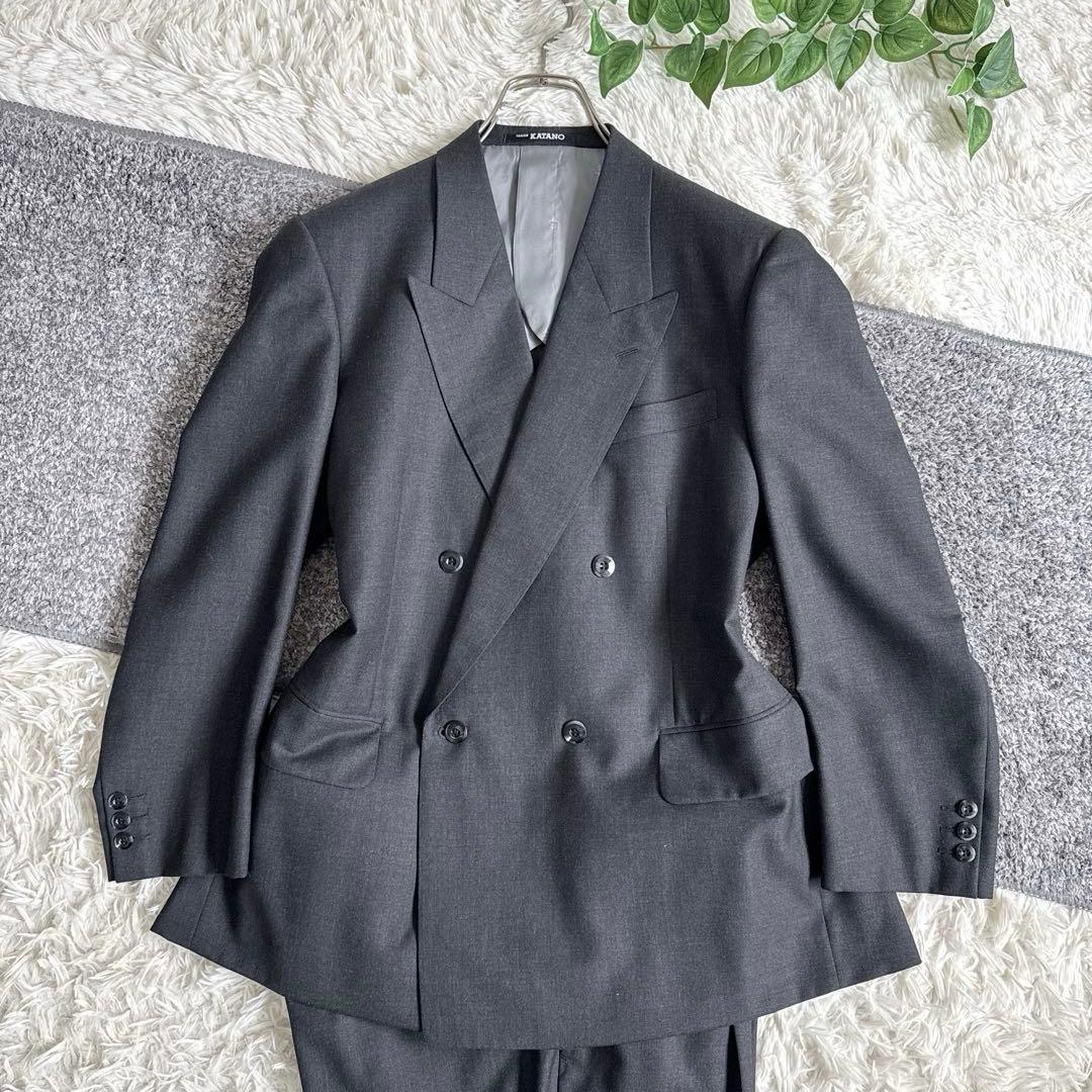当時物　YSL イヴサンローラン セットアップ　スーツ　ダブル　グレー　y2k