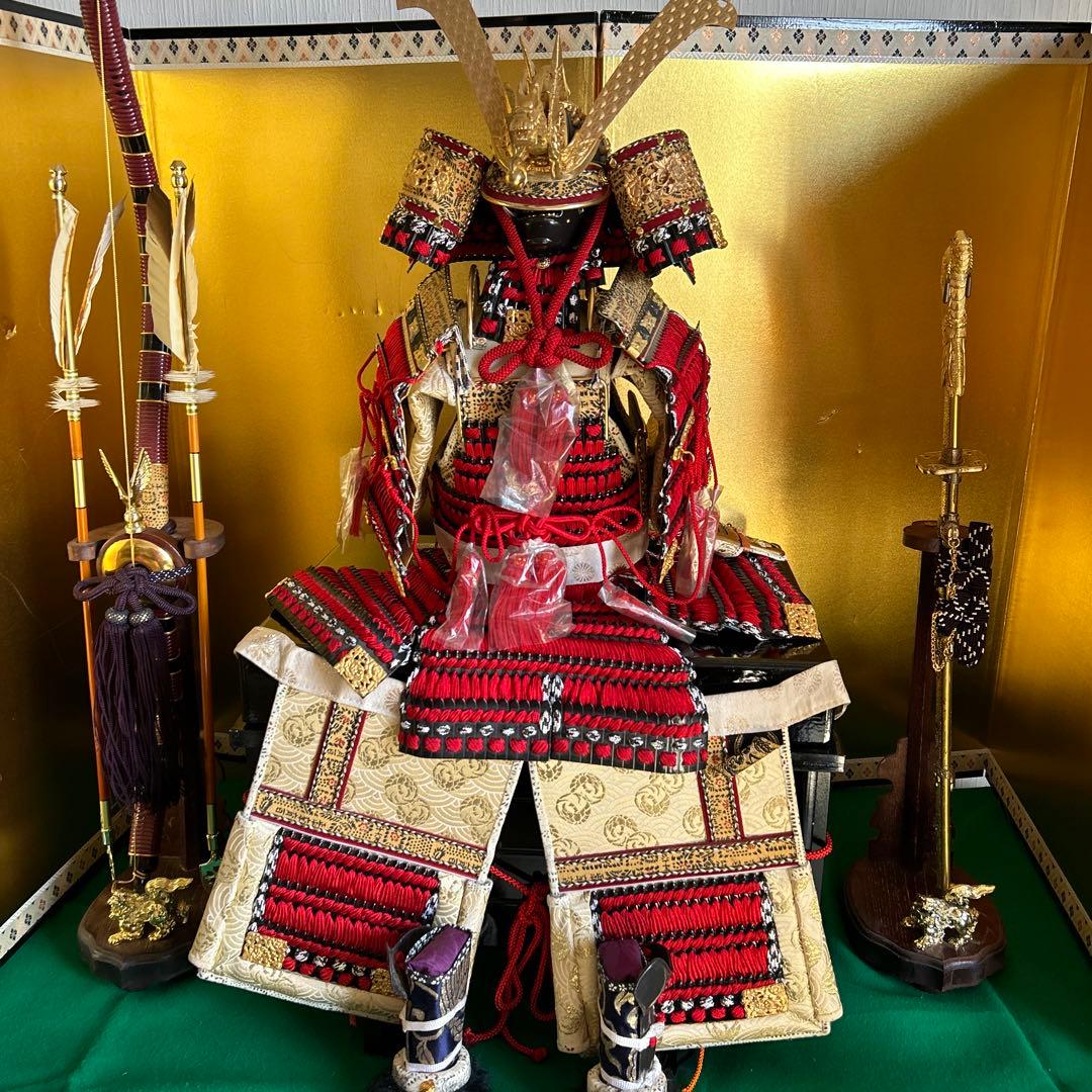 五月人形☆標準鎧平飾り 人形のみ 秀月 12月24日から30日まで発送不可