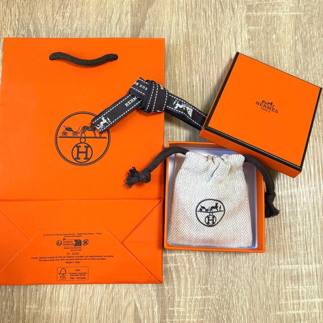 【新品未使用】HERMES ポップHピアス ロカバール システム ピンクゴールド