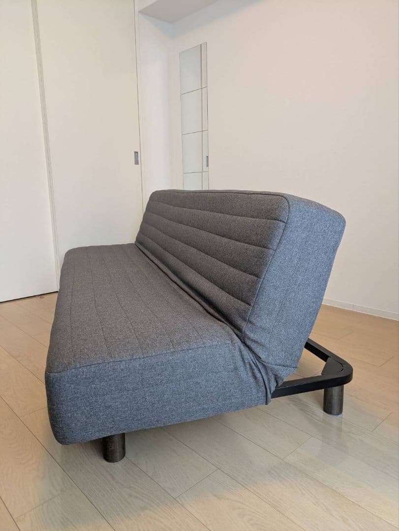 （引っ越しのため最終値下げ）無印良品 リクライニングソファベッド（脚付き）