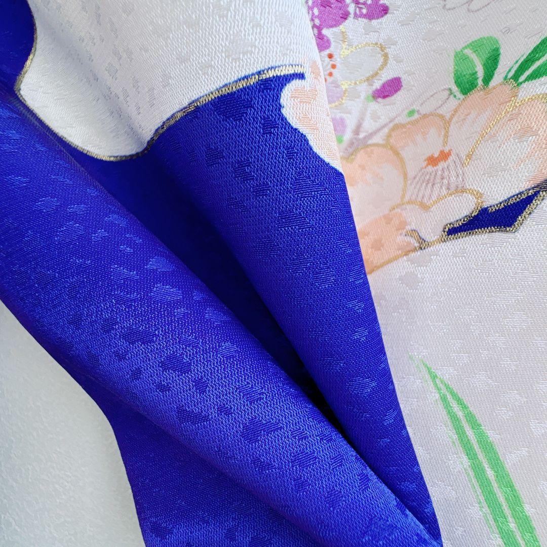 Buruburu　フルセット　きもの青　　簡単半襟　小物セット7282