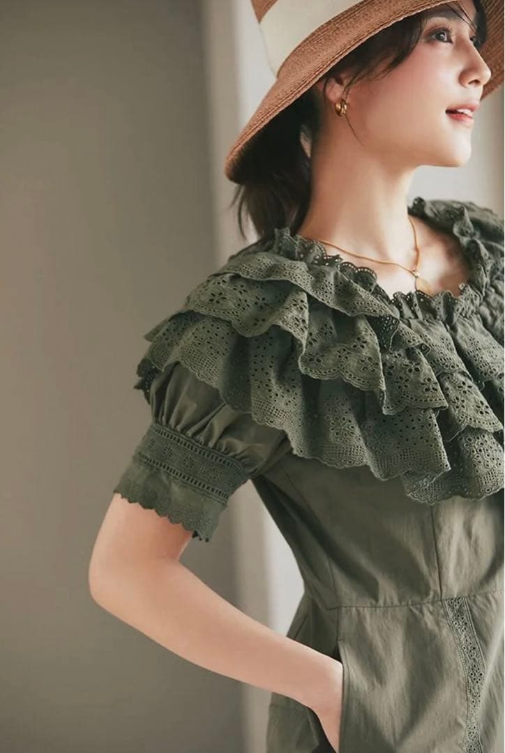 新品未使用♡seventen コットンレースオールインワン