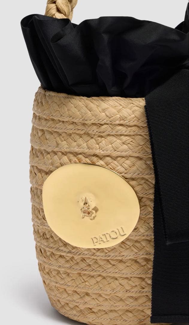 【週末お値下げ】PATOU ラフィア アイコニック バケットバッグ
