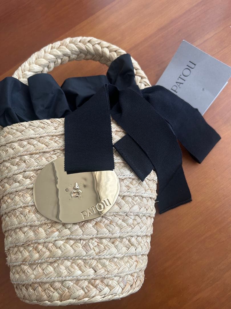 【週末お値下げ】PATOU ラフィア アイコニック バケットバッグ