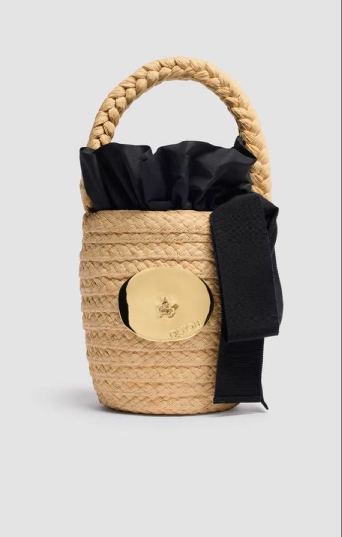 【週末お値下げ】PATOU ラフィア アイコニック バケットバッグ