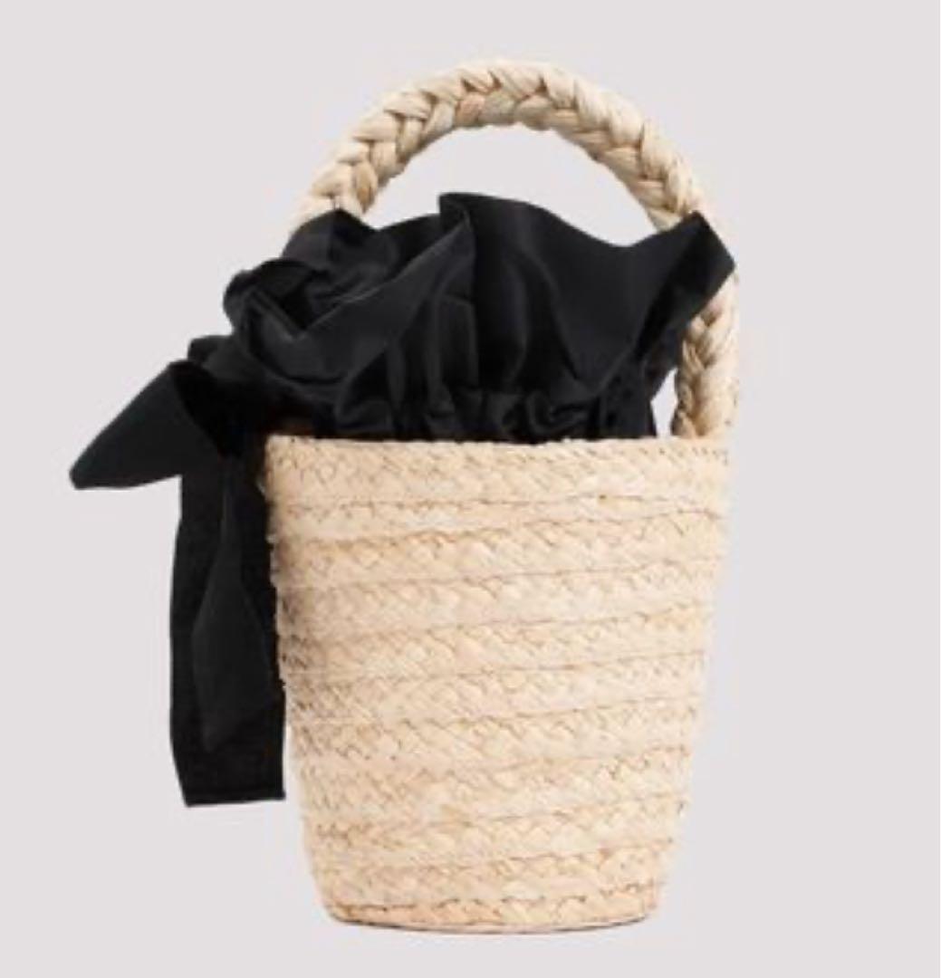 【週末お値下げ】PATOU ラフィア アイコニック バケットバッグ