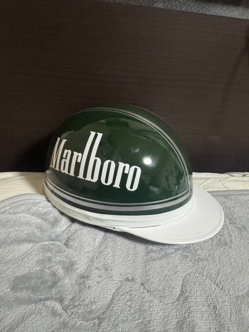 Marlboro 半帽 緑色 ストライプ