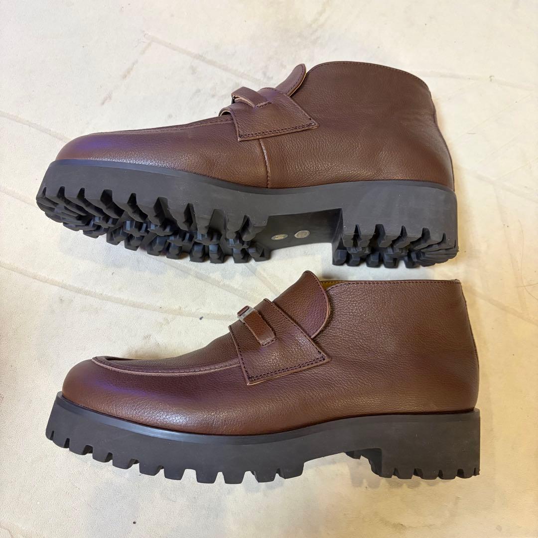 MORABITO モラビト　レザー　ローファー　ブーツ　ブラウン Ｍ　美品