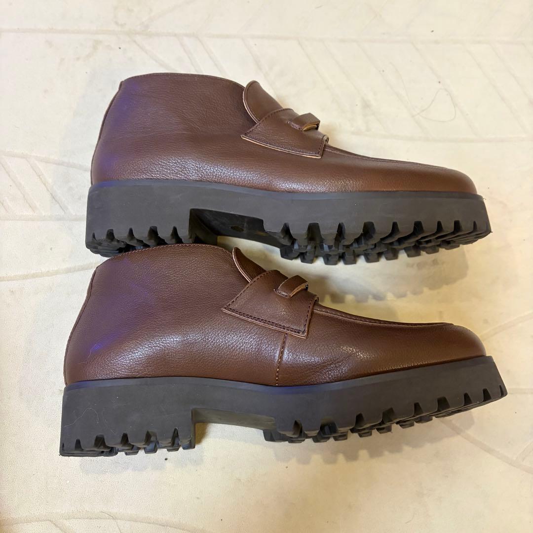 MORABITO モラビト　レザー　ローファー　ブーツ　ブラウン Ｍ　美品