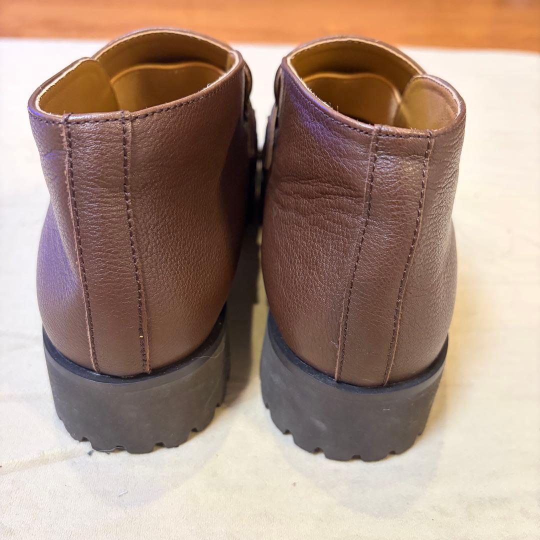 MORABITO モラビト　レザー　ローファー　ブーツ　ブラウン Ｍ　美品