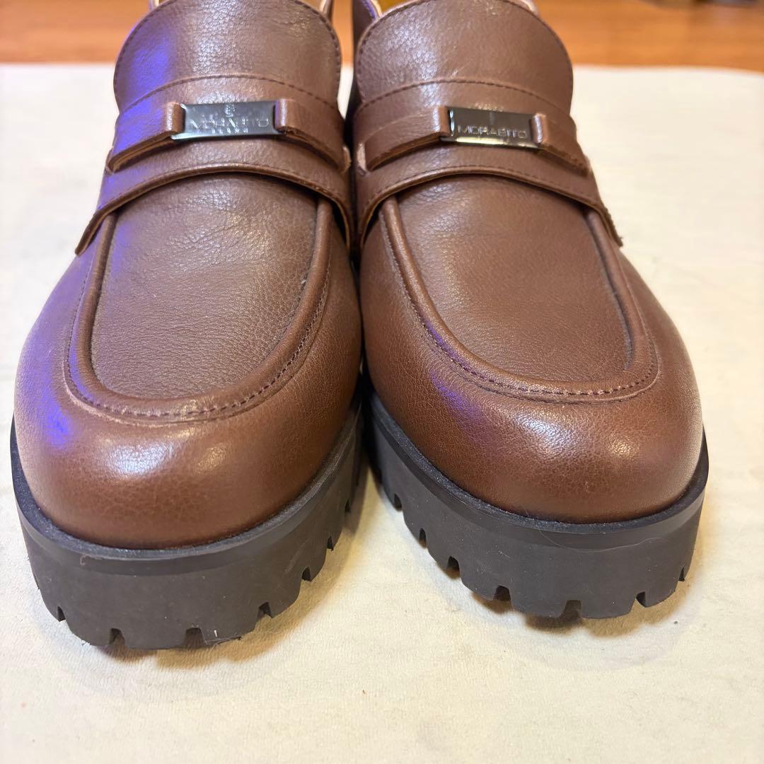 MORABITO モラビト　レザー　ローファー　ブーツ　ブラウン Ｍ　美品