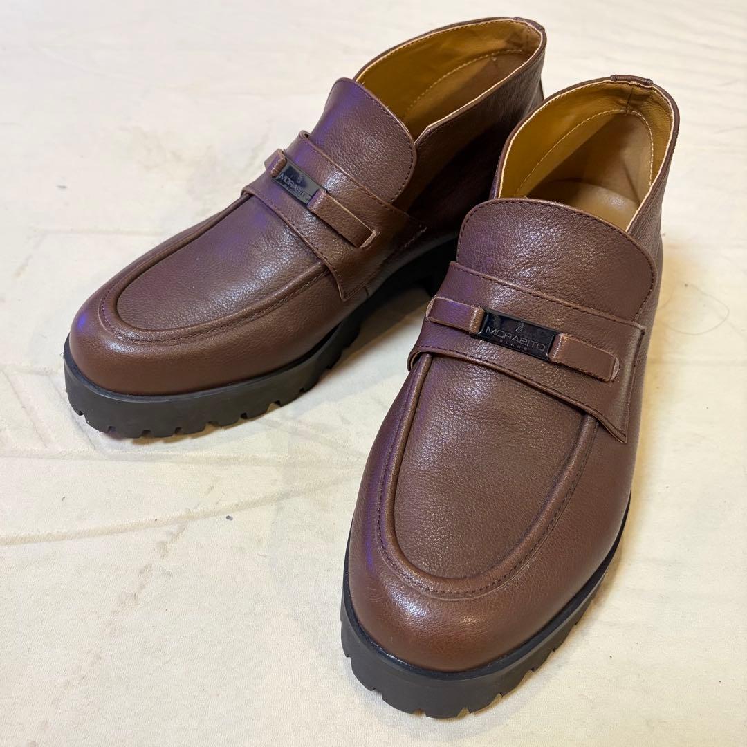MORABITO モラビト　レザー　ローファー　ブーツ　ブラウン Ｍ　美品