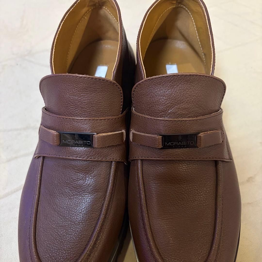 MORABITO モラビト　レザー　ローファー　ブーツ　ブラウン Ｍ　美品