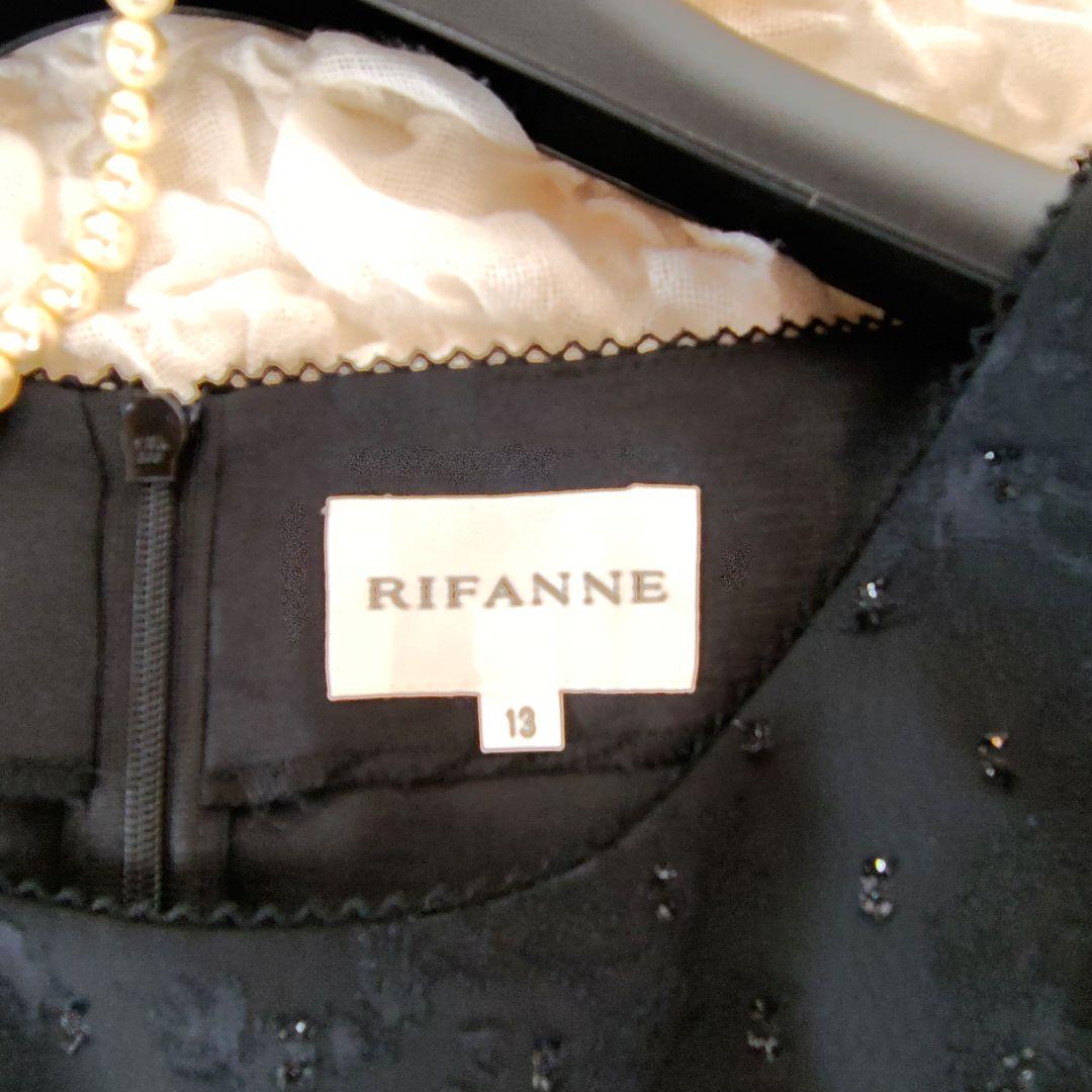 極美品　東京ソワール　13号　Rifanne　ロング丈ワンピース　レース