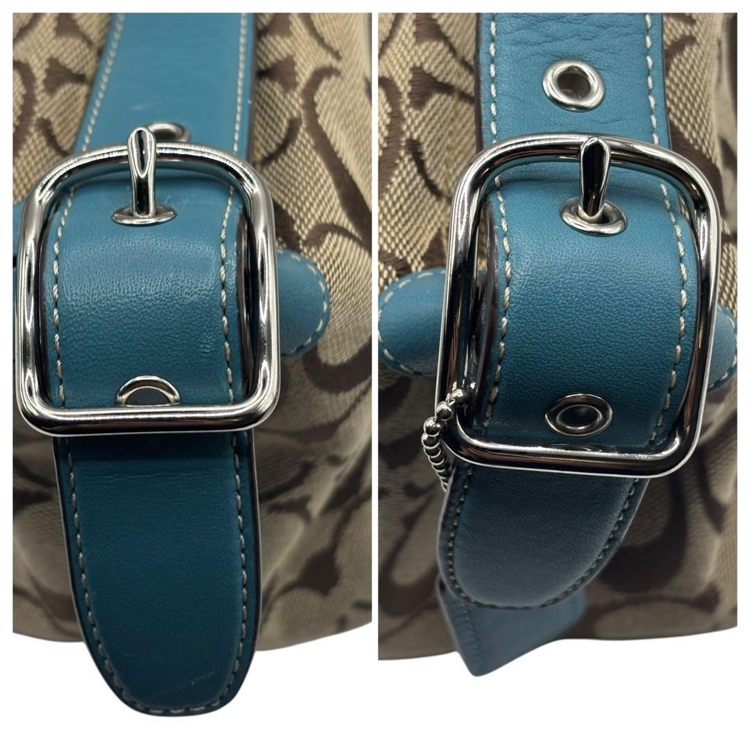 Coach ショルダーバッグ ブラウン/ブルー