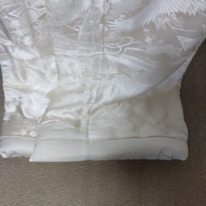 白無垢 絹鳳凰と鶴などに草木H