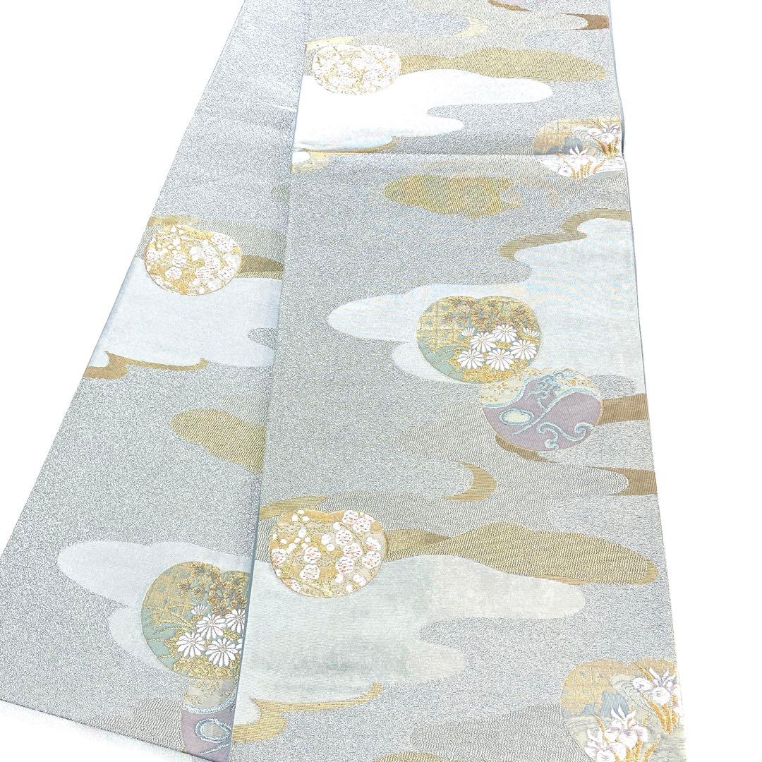 専用帯6042 5901 二点セット ●松尾光琳 琳派草花図 高級 正絹 落款