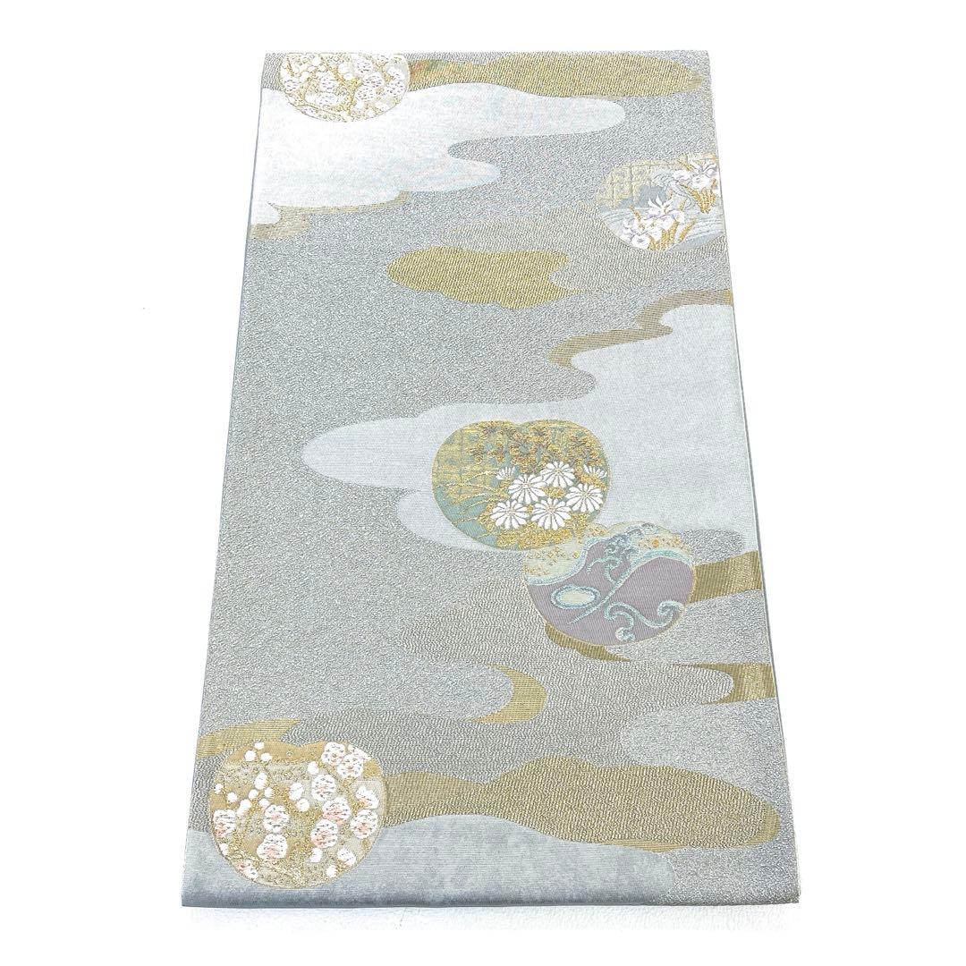 専用帯6042 5901 二点セット ●松尾光琳 琳派草花図 高級 正絹 落款