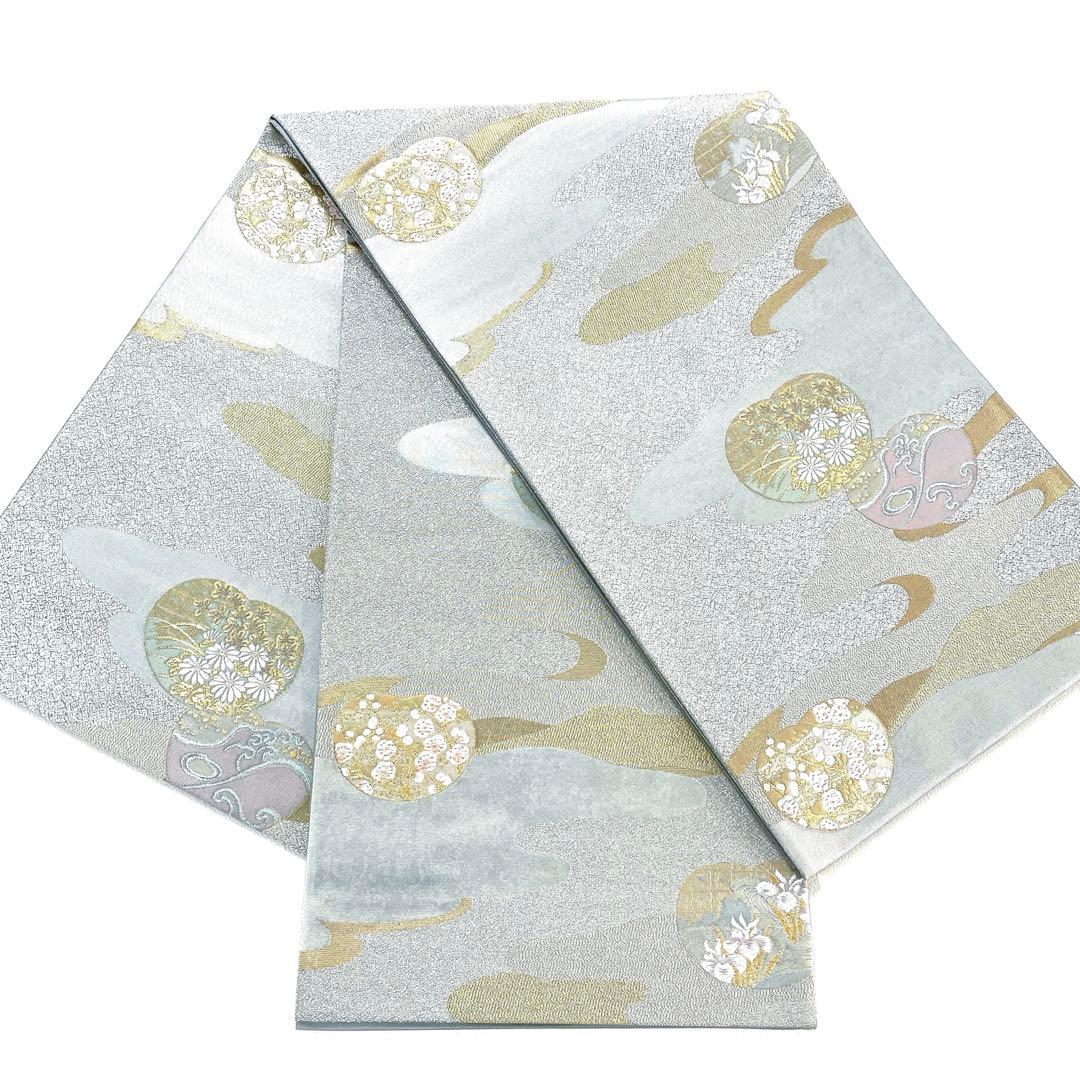 専用帯6042 5901 二点セット ●松尾光琳 琳派草花図 高級 正絹 落款