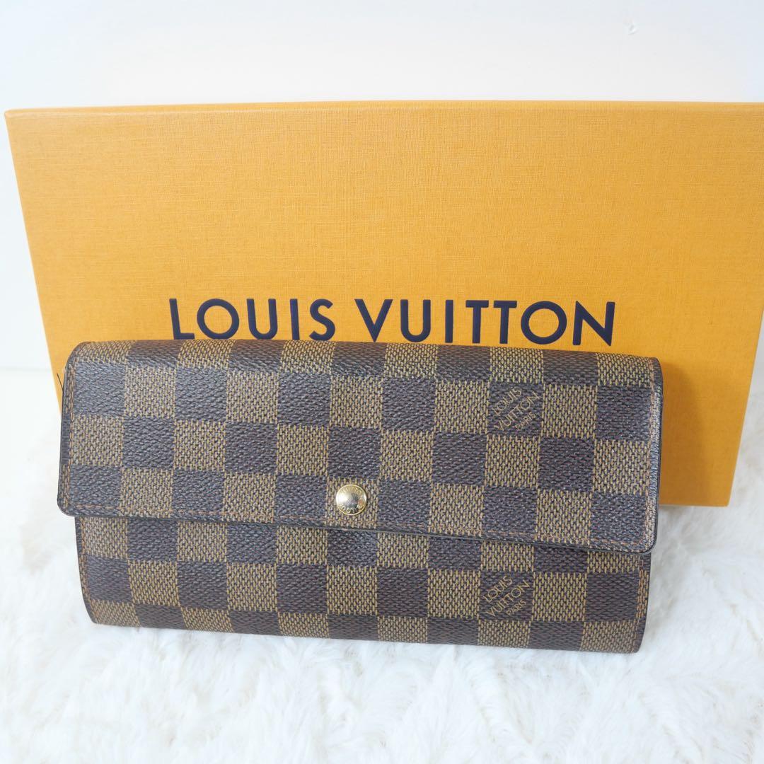 【美品】ルイヴィトン ☆ポルトフォイユサラ ダミエ 長財布　カード入れ10枚