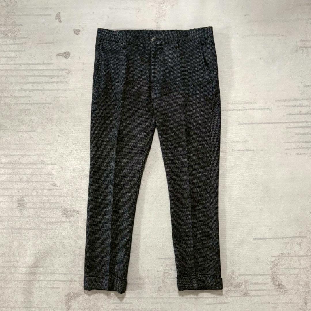 着用1回 ETRO 最高級スーツセットアップ 44 ハンガー ハンカチーフ付