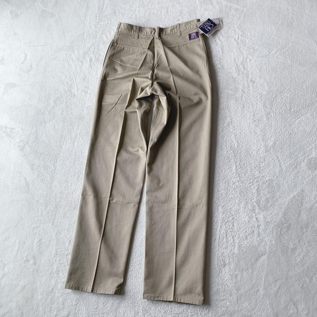 デッドストック！USA製 GUNG HO ガンホー パンツ ワンタック チノパン