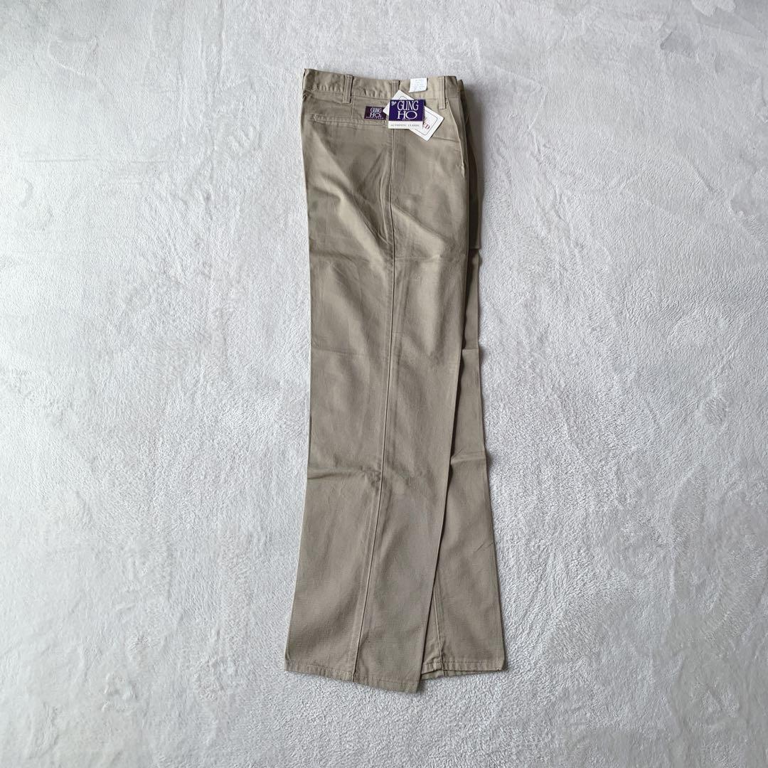 デッドストック！USA製 GUNG HO ガンホー パンツ ワンタック チノパン