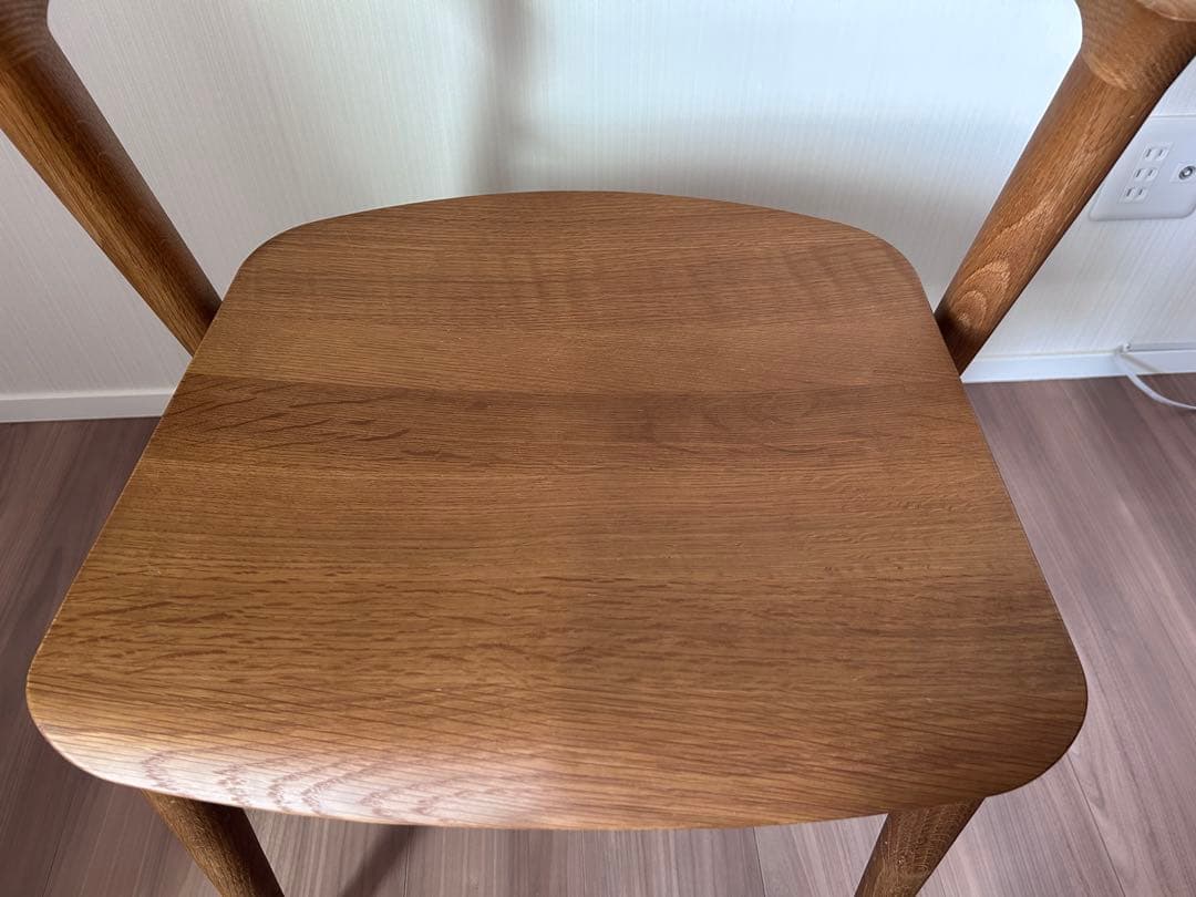 はな＊　飛騨産業 SEOTO セミアームチェア 2脚目有 N5 板座①